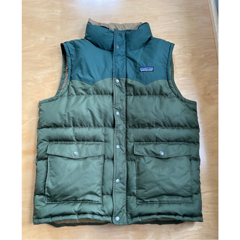 Patagonia Men's Slingshot Down Vest - Olive